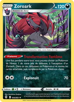 Zoroark 103/203 Évolution Céleste