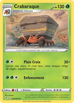 Crabaraque 12/203 Évolution Céleste