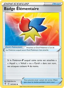 Badge Élémentaire 147/203 Évolution Céleste