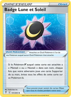 Badge Lune et Soleil 151/203 Évolution Céleste