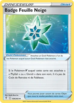Badge Feuille Neige 159/203 Évolution Céleste