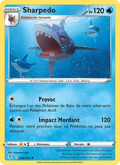 Sharpedo 36/203 Évolution Céleste