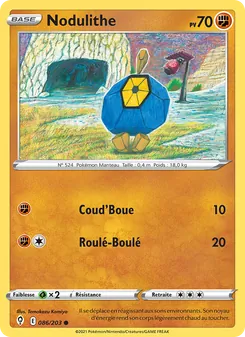 Nodulithe 86/203 Évolution Céleste