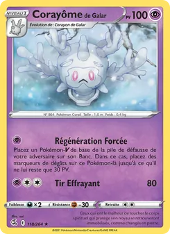 Corayôme de Galar 118/264 Poing de Fusion