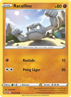 Racaillou 135/264 Poing de Fusion