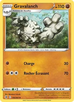 Gravalanch 136/264 Poing de Fusion
