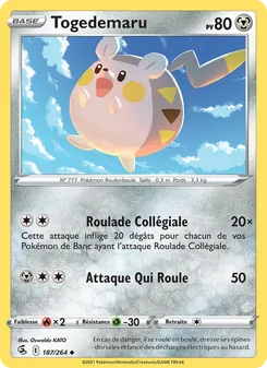 Togedemaru 187/264 Poing de Fusion