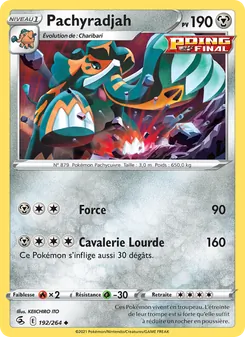 Pachyradjah 192/264 Poing de Fusion