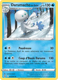 Darumacho de Galar 72/264 Poing de Fusion