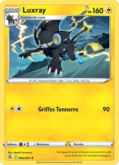 Luxray 93/264 Poing de Fusion