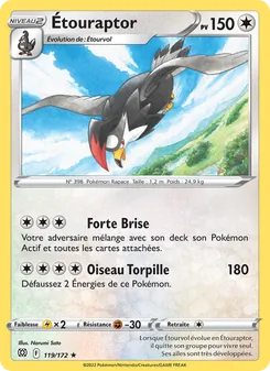 Étouraptor 119/172 Stars Étincelantes