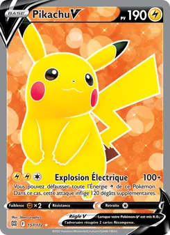 Pikachu V 157/172 Stars Étincelantes