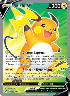 Raichu V 158/172 Stars Étincelantes