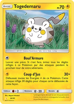 Togedemaru 26/30 SM Kit du dresseur (Raichu d'Alola)