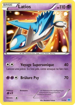 Latios 13/30 XY Kit du dresseur (Latios)