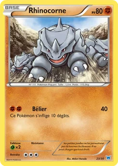 Rhinocorne 23/30 XY Kit du dresseur (Latios)