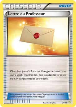 Lettre du Professeur 24/30 XY Kit du dresseur (Bruyverne)