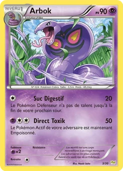 Arbok 3/30 XY Kit du dresseur (Bruyverne)