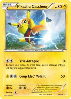 Pikachu Catcheur 14/30 XY Kit du dresseur (Pikachu Libre)