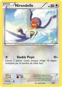 Nirondelle 7/30 XY Kit du dresseur (Pikachu Libre)
