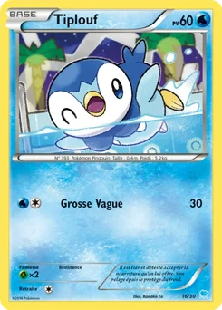 Tiplouf 16/30 XY Kit du dresseur (Suicune)