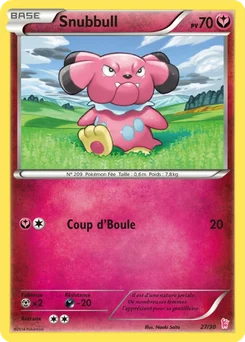 Snubbull 27/30 XY Kit du dresseur (Nymphali)