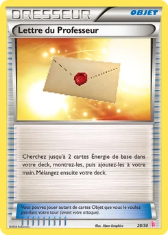 Lettre du Professeur 28/30 XY Kit du dresseur (Nymphali)