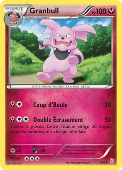 Granbull 29/30 XY Kit du dresseur (Nymphali)