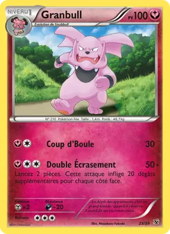 Granbull 23/39 Bienvenue à Kalos