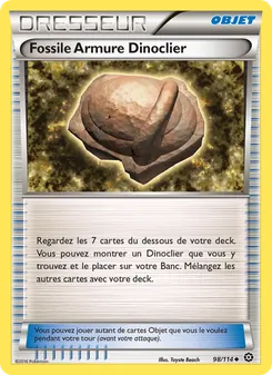 Fossile Armure Dinoclier 98/114 Offensive Vapeur