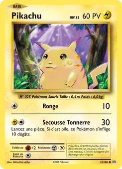 Pikachu 35/108 Évolutions