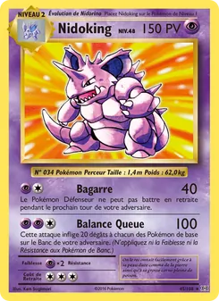 Nidoking 45/108 Évolutions