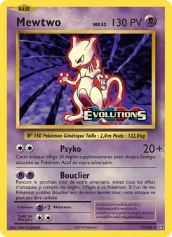 Mewtwo 51/108 Évolutions