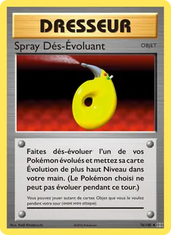 Spray Dés-Évoluant 76/108 Évolutions