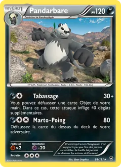 Pandarbare 68/111 Poings Furieux