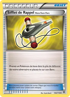 Sifflet de Rappel Matos Team Flare 106/119 Vigueur Spectrale