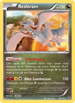 Reshiram 63/108 Ciel Rugissant